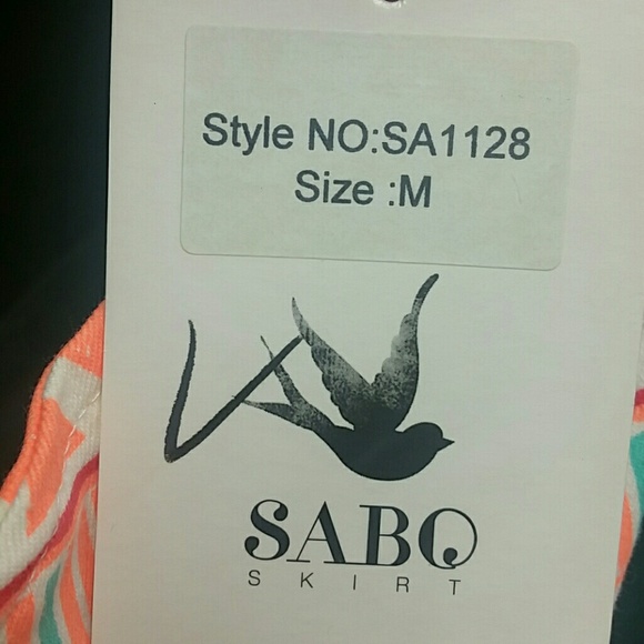 Sabo Skirt neon printed short overalls size medium - Picture 6 of 8